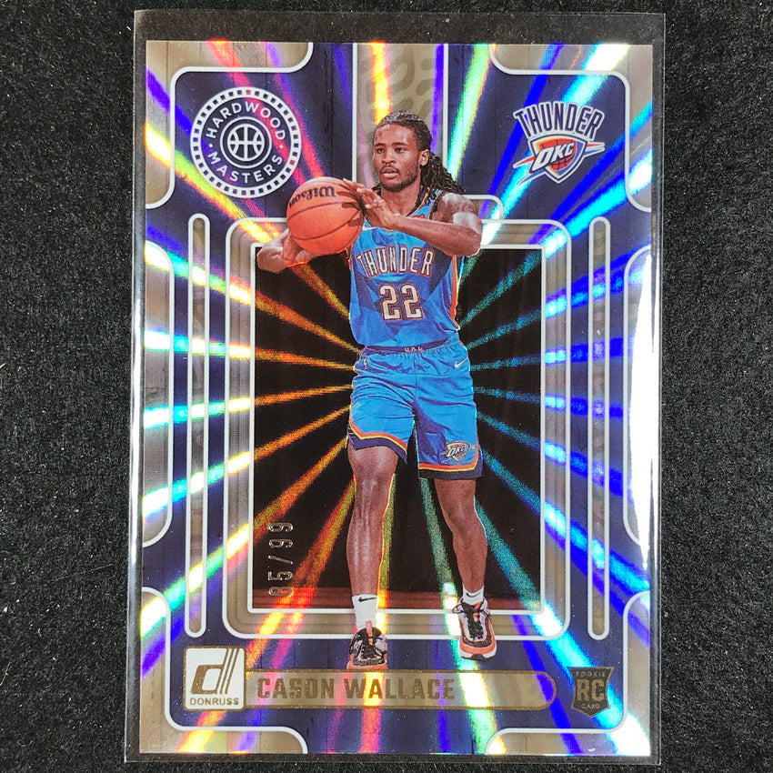 2023-24 Donruss Cason Wallace Hardwood Masters Rookie Laser Holo 85/99