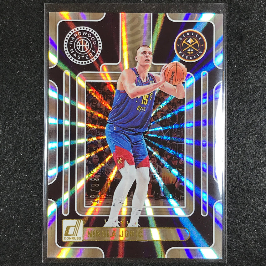 2023-24 Donruss Nikola Jokic Hardwood Masters Laser Holo 28/99