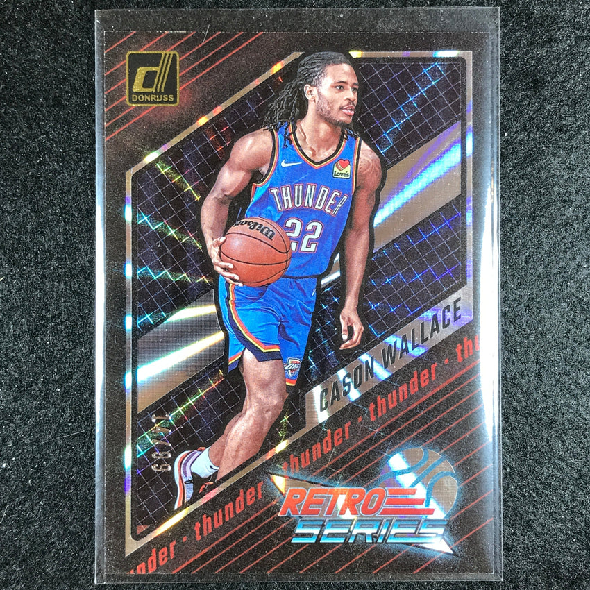 2023-24 Donruss Cason Wallace Retro Series Rookie Laser Holo 14/99