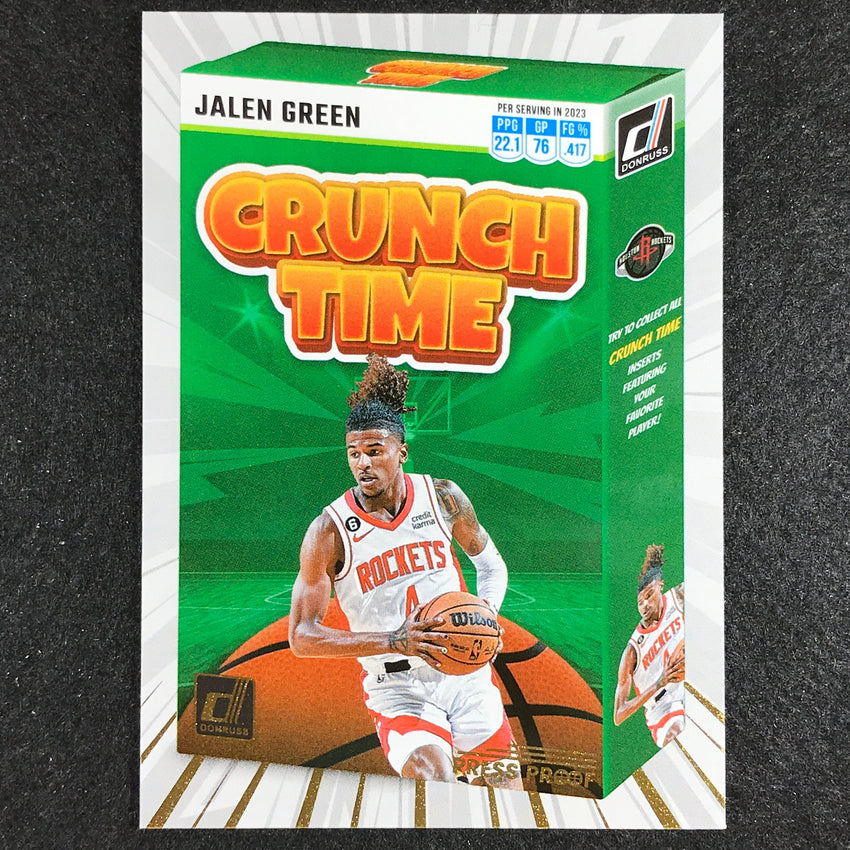 2023-24 Donruss JALEN GREEN Crunch Time Press Proof #9