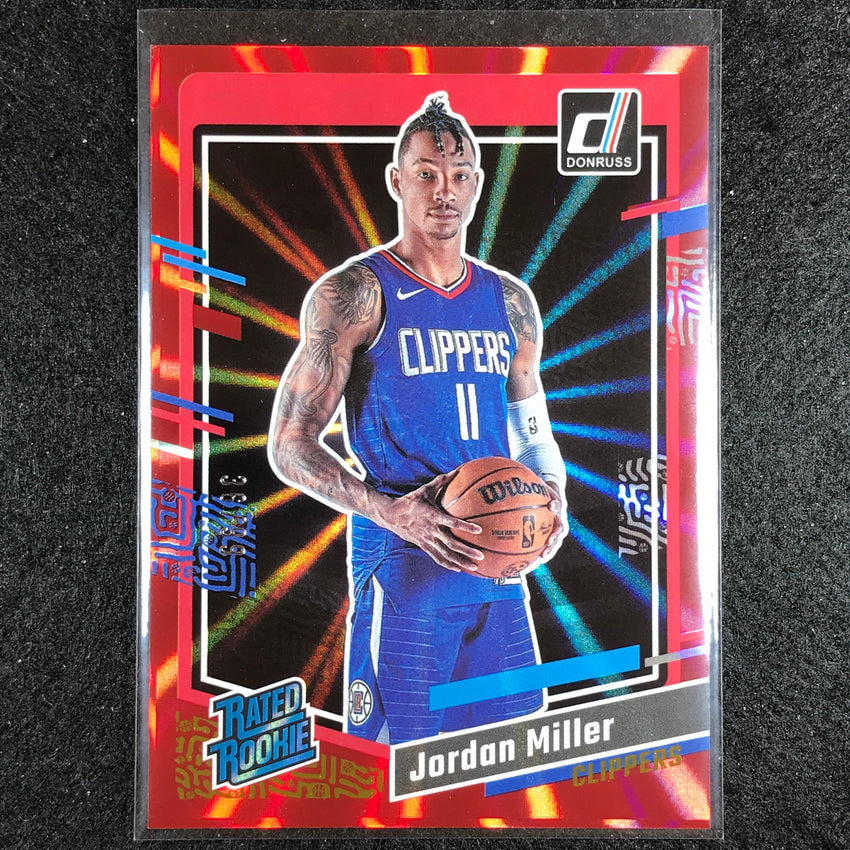 2023-24 Donruss Jordan Miller Rated Rookie Red Laser Holo 36/99