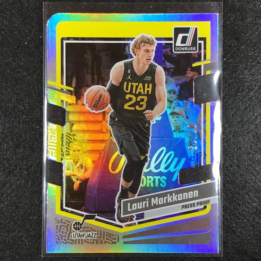 2023-24 Donruss Lauri Markkanen Base Silver Die-cut Press Proof 7/75