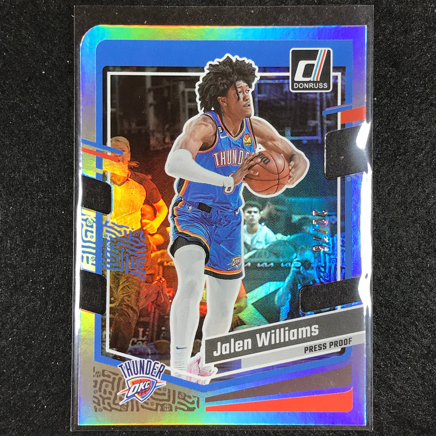 2023-24 Donruss Jalen Williams Base Silver Die-cut Press Proof 22/75