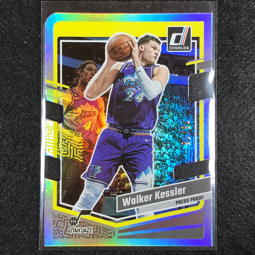 2023-24 Donruss Walker Kessler Base Silver Die-cut Press Proof 75/75