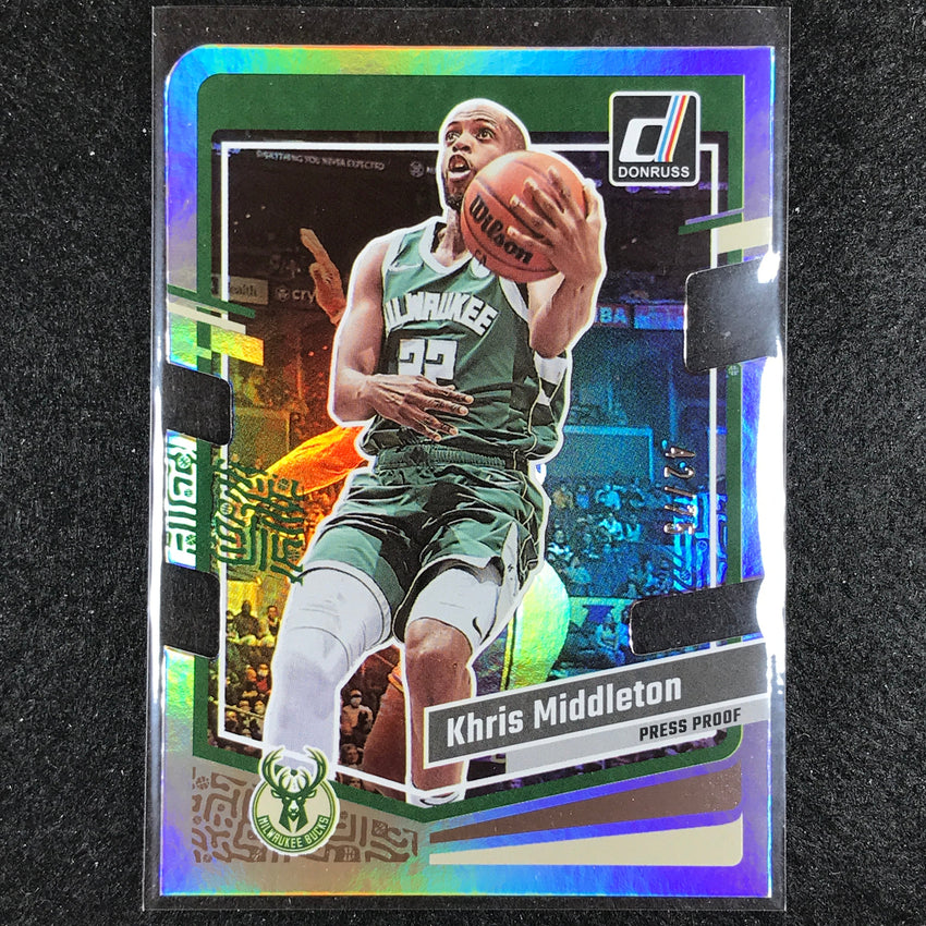2023-24 Donruss Khris Middleson Base Silver Die-cut Press Proof 42/75