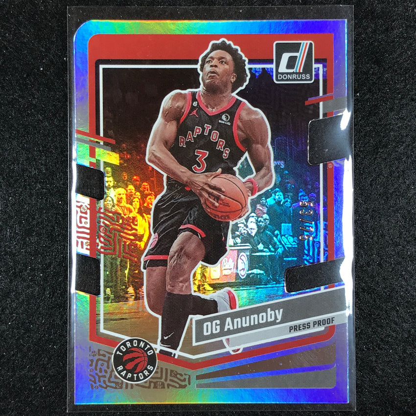2023-24 Donruss Og Anunoby Base Silver Die-cut Press Proof 53/75