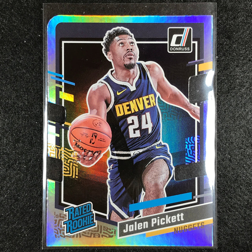 2023-24 Donruss Jalen Pickett Rated Rookie Silver Die-cut Press Proof 28/75