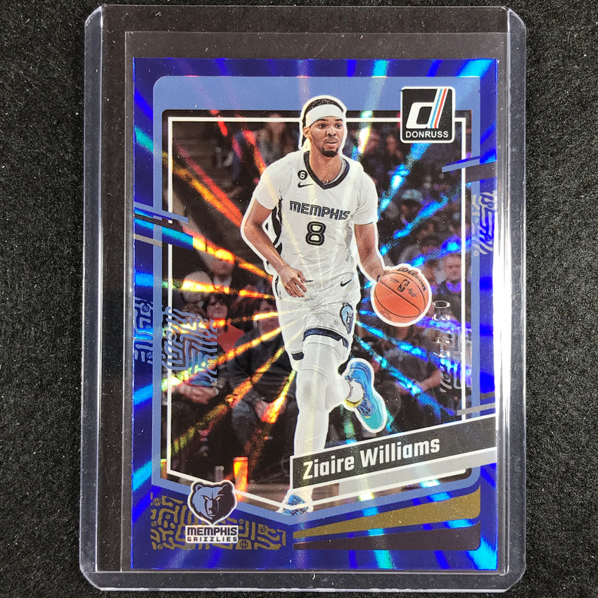 2023-24 Donruss Ziaire Williams Base Blue Laser Holo 3/49