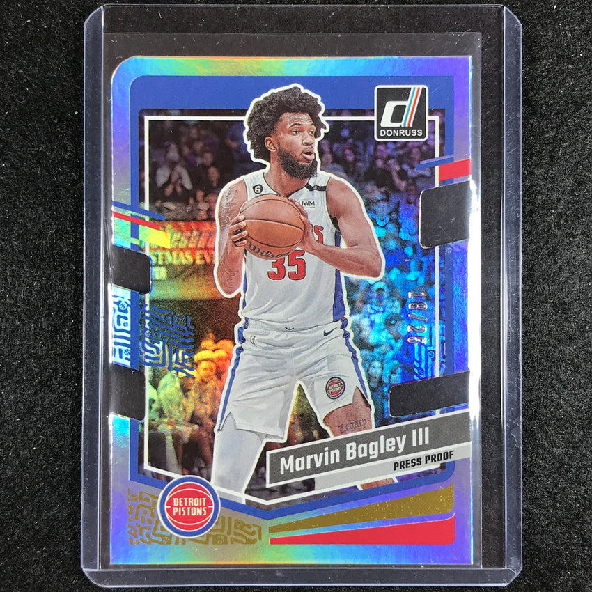 2023-24 Donruss Marvin Bagley Iii Base Gold Die-cut Press Proof 18/25