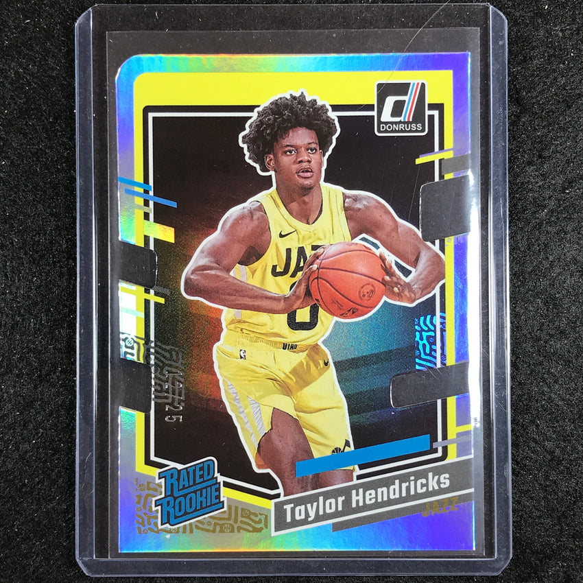 2023-24 Donruss Taylor Hendricks Rated Rookie Gold Die-cut Press Proof 12/25