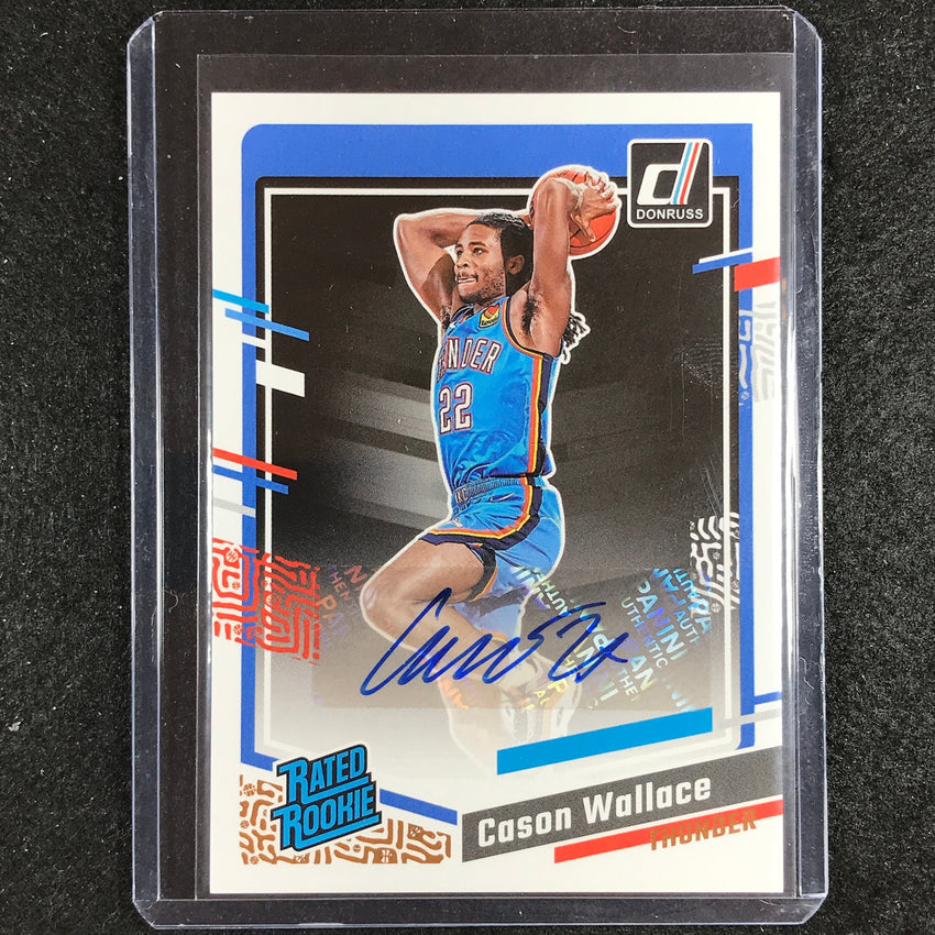 2023-24 Donruss Cason Wallace Rated Rookie Signatures Auto Base No 254