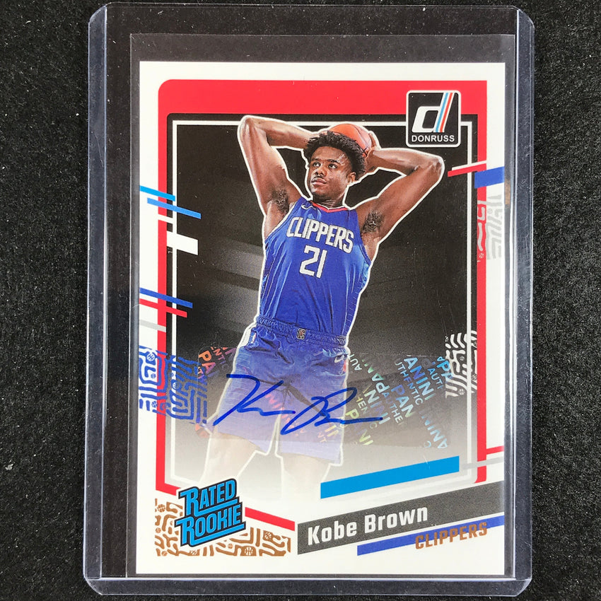2023-24 Donruss KOBE BROWN Rated Rookie Signatures Auto Base #268