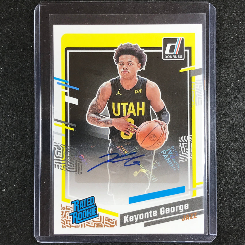 2023-24 Donruss Keyonte George Rated Rookie Signatures Auto Base No 286