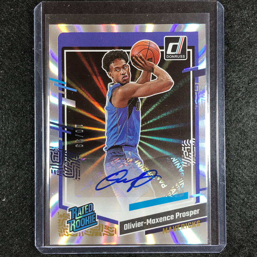2023-24 Donruss OLIVIER MAXENCE-PROSPER Rated Rookie Signatures Auto Laser 10/99