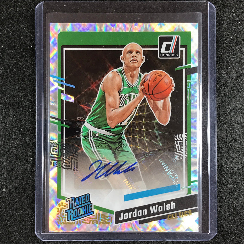 2023-24 Donruss Jordan Walsh Rated Rookie Signatures Auto Frame Holo 69/75