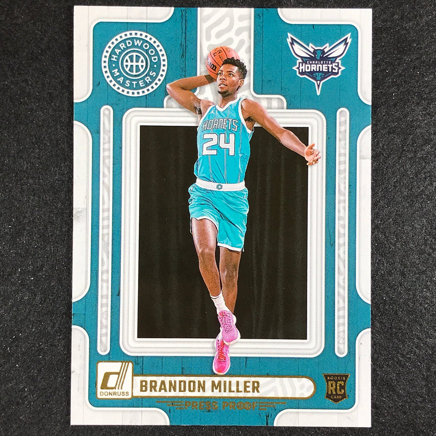 2023-24 Donruss Brandon Miller Hardwood Masters Rookie Press Proof No 7