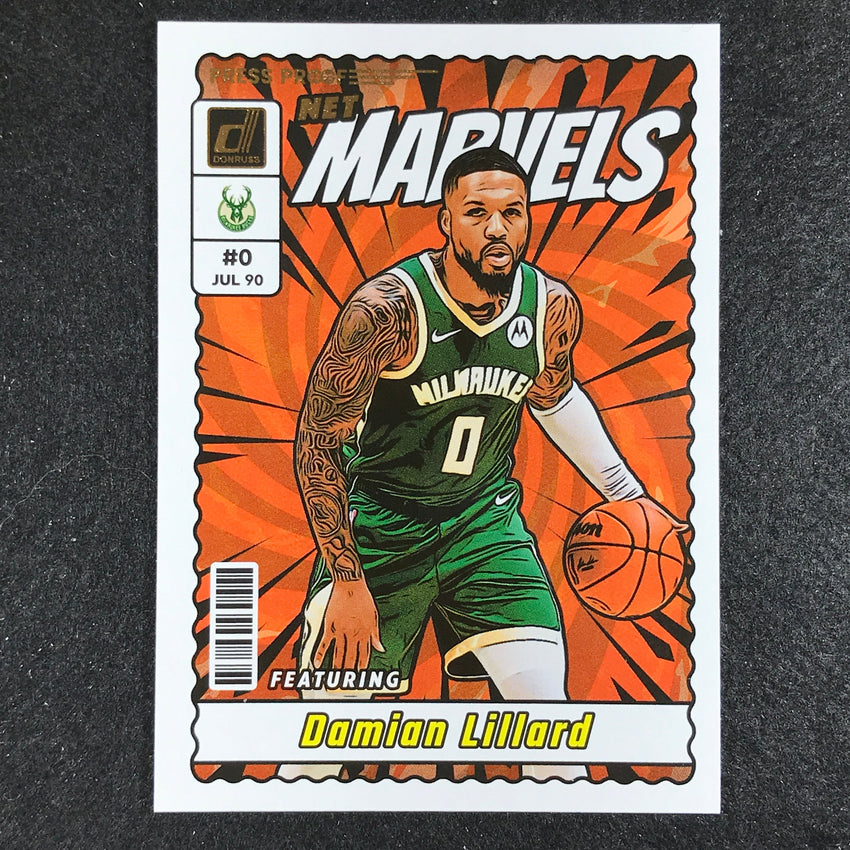 2023-24 Donruss DAMIAN LILLARD Net Marvels Press Proof #3