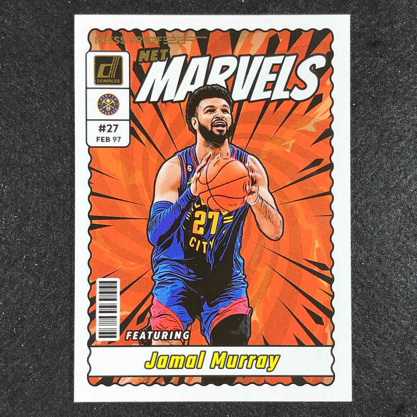 2023-24 Donruss Jamal Murray Net Marvels Press Proof No 8