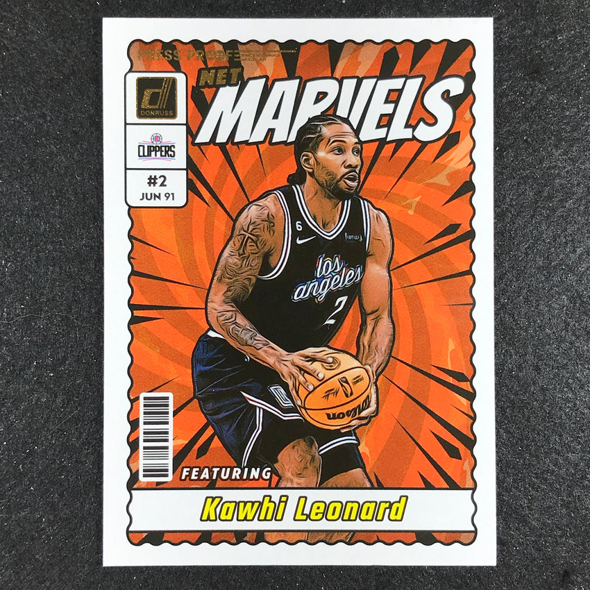 2023-24 Donruss Kawhi Leonard Net Marvels Press Proof No 11
