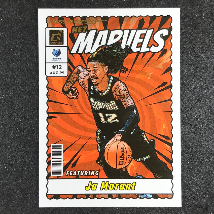 2023-24 Donruss Ja Morant Net Marvels Press Proof No 12