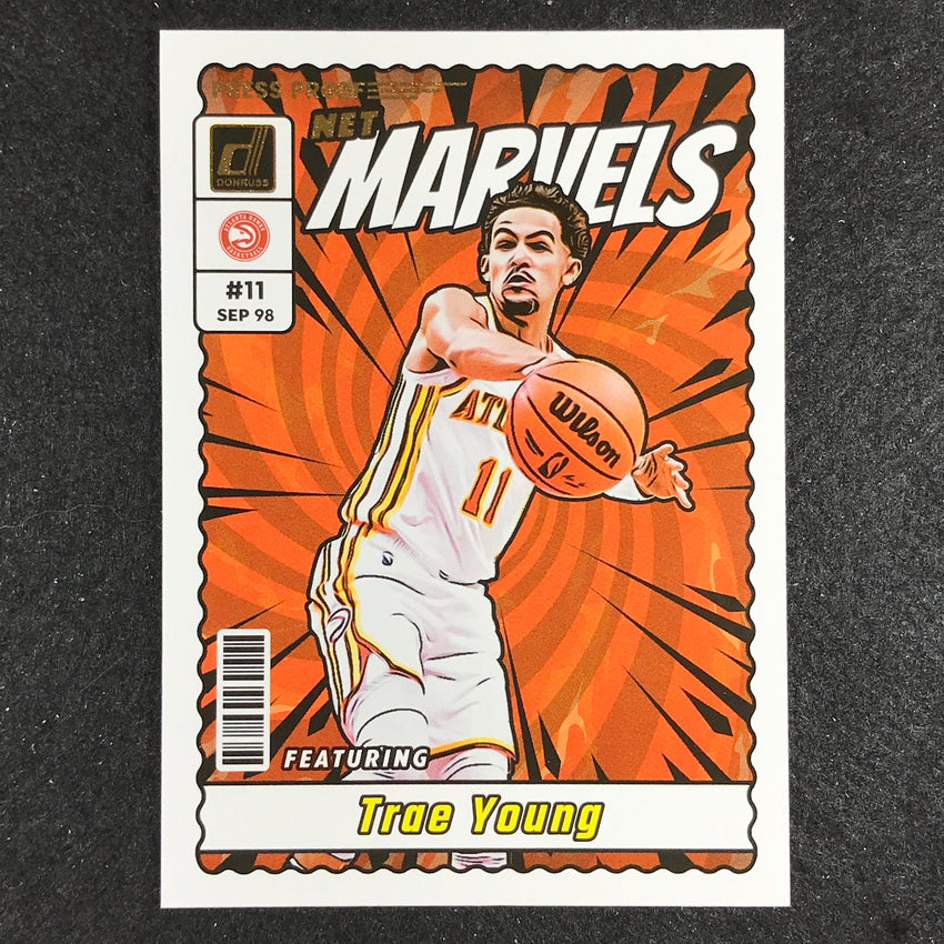 2023-24 Donruss TRAE YOUNG Net Marvels Press Proof #18