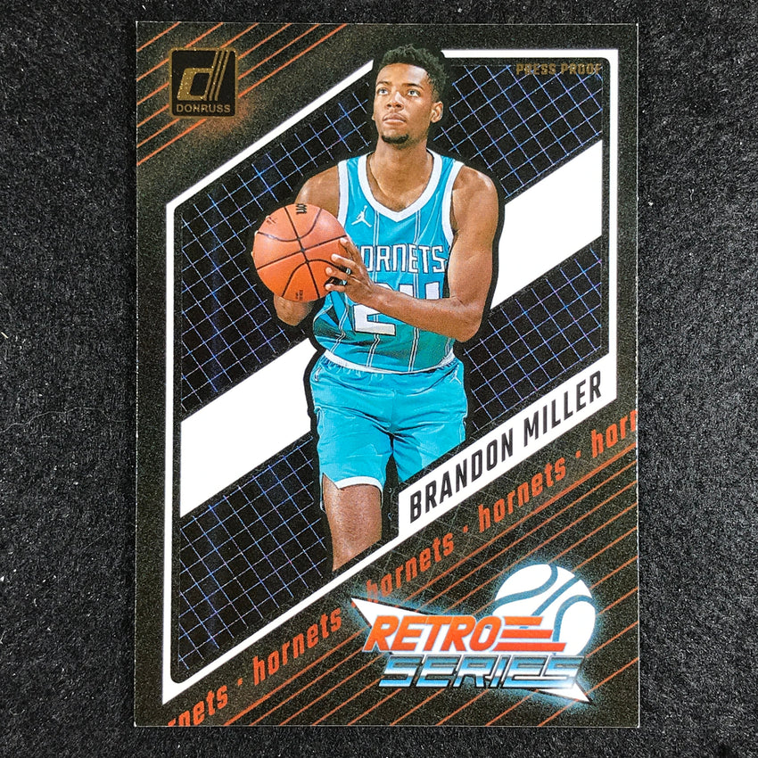 2023-24 Donruss Brandon Miller Retro Series Rookie Press Proof No 3