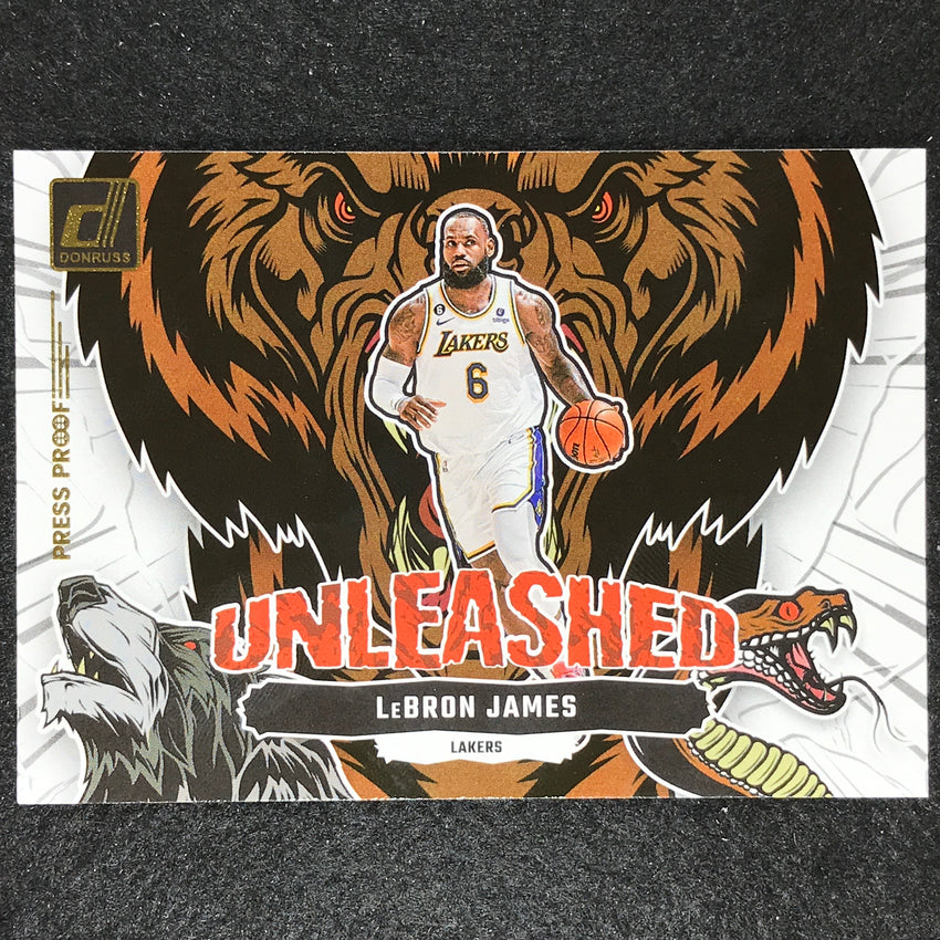 2023-24 Donruss Lebron James Unleashed Press Proof No 1