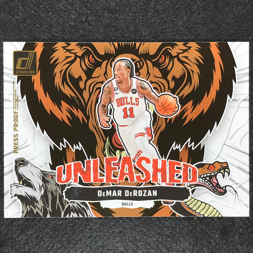2023-24 Donruss DEMAR DEROZAN Unleashed Press Proof #14