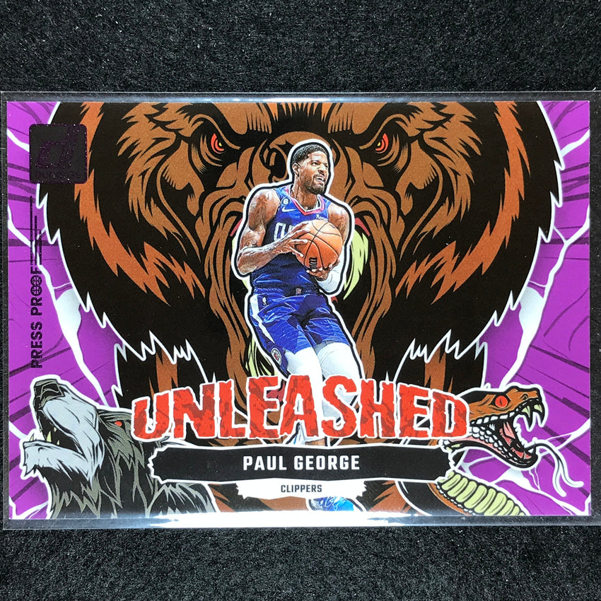 2023-24 Donruss PAUL GEORGE Unleashed Purple Press Proof #2