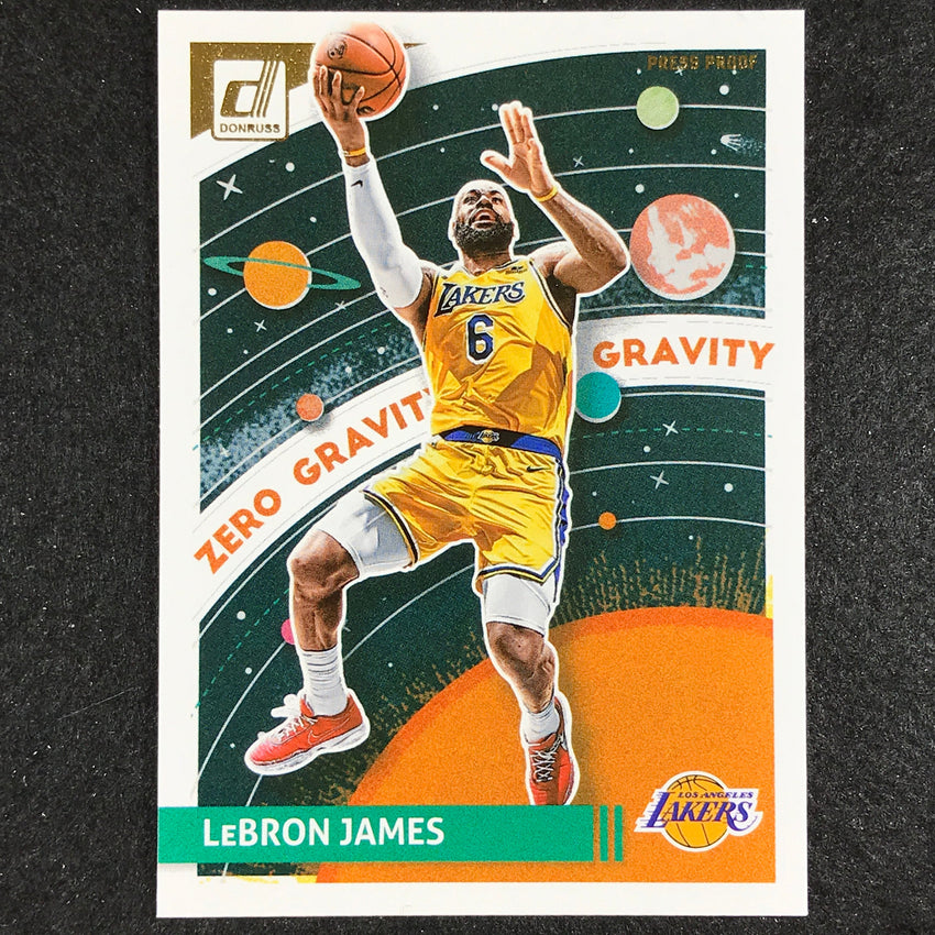 2023-24 Donruss Lebron James Zero Gravity Press Proof No 9