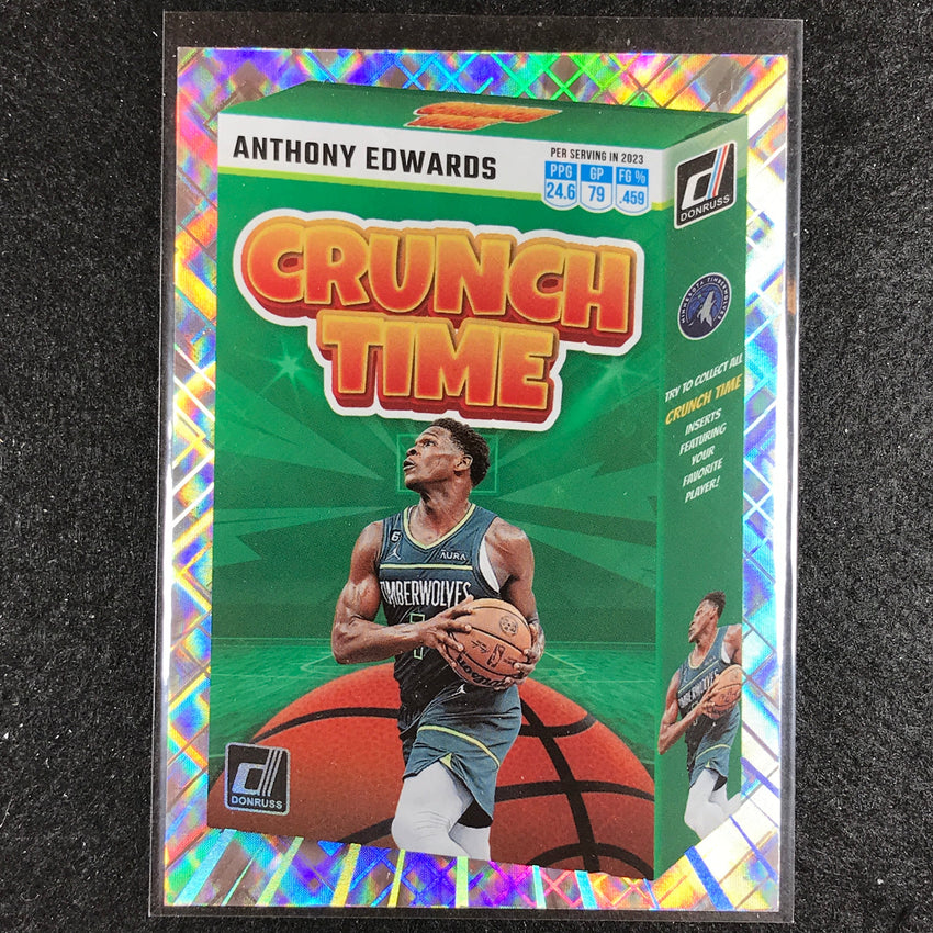 2023-24 Donruss Anthony Edwards Crunch Time Diamond No 4