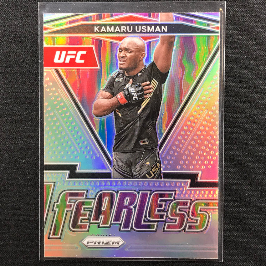 2022 Prizm KAMARU USMAN Fearless Silver #6