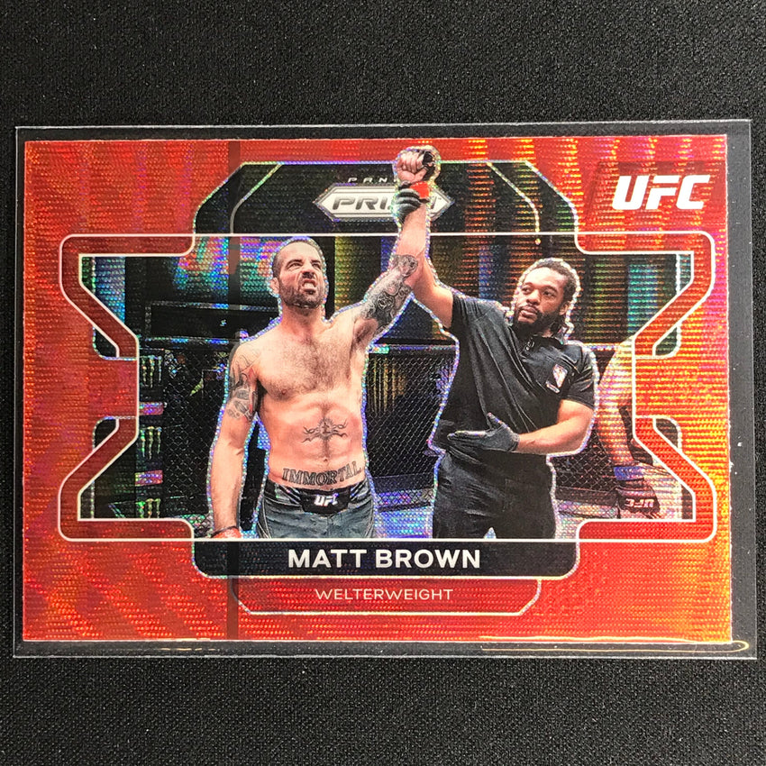 2022 Prizm MATT BROWN Horizontal Ruby Wave #76