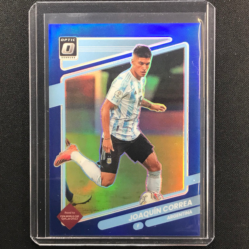 2021-22 Donruss Road To Qatar Joaquin Correa Optic Blue 54/99
