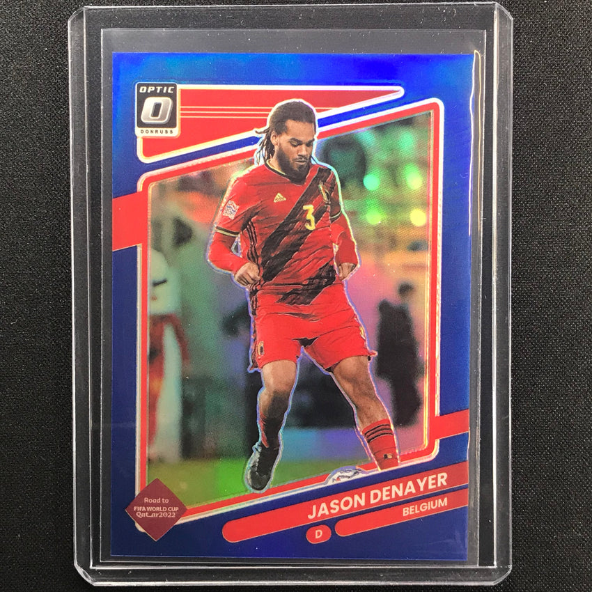 2021-22 Donruss Road To Qatar Jason Denayer Optic Blue 61/99