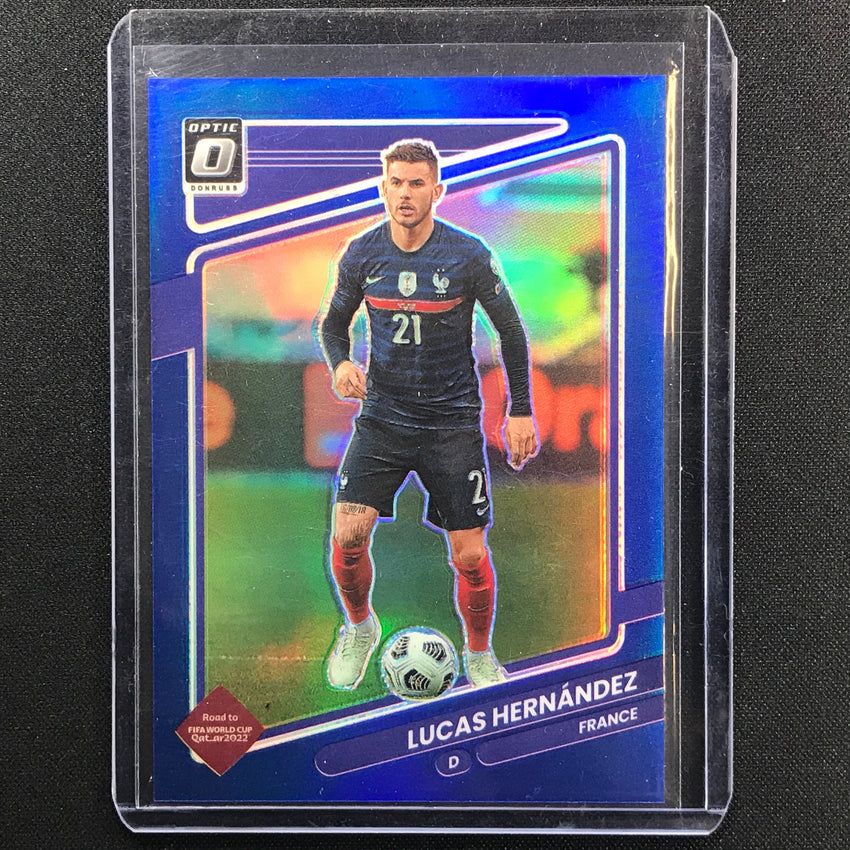 2021-22 Donruss Road To Qatar Lucas Hernandez Optic Blue 13/99