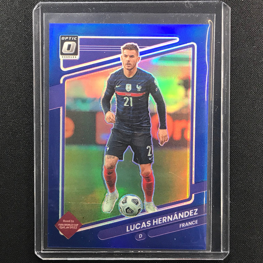 2021-22 Donruss Road To Qatar Lucas Hernandez Optic Blue 62/99