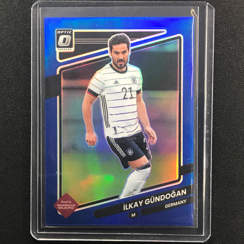 2021-22 Donruss Road To Qatar Ilkay Gundogan Optic Blue 58/99