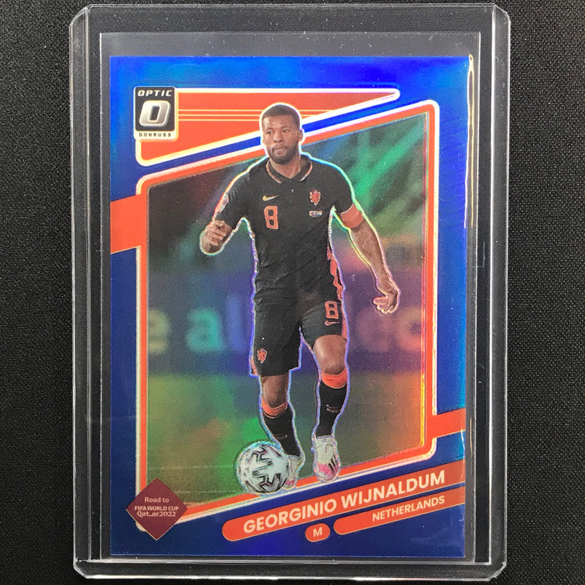 2021-22 Donruss Road To Qatar Georginio Wijnaldum Optic Blue 75/99