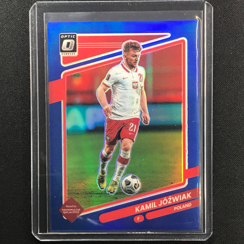 2021-22 Donruss Road To Qatar Kamil Jozwiak Optic Blue 98/99