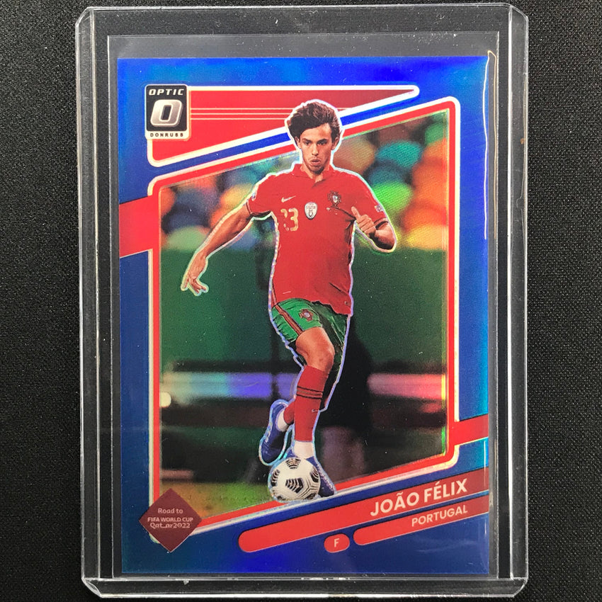 2021-22 Donruss Road To Qatar Joao Felix Optic Blue 47/99