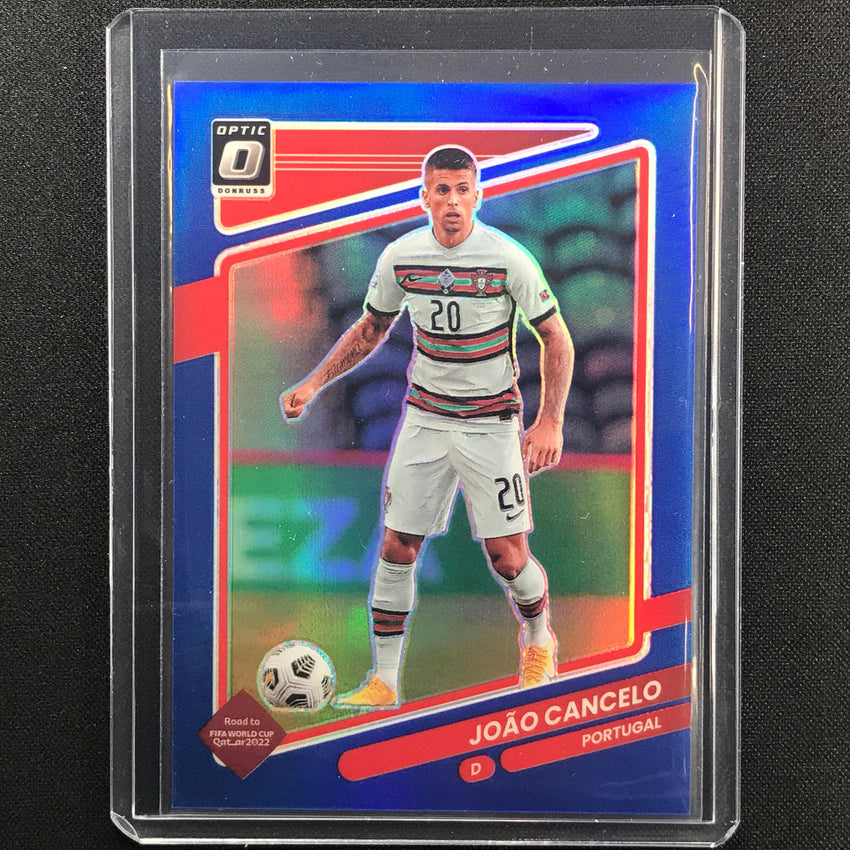 2021-22 Donruss Road To Qatar Joao Cancelo Optic Blue 86/99