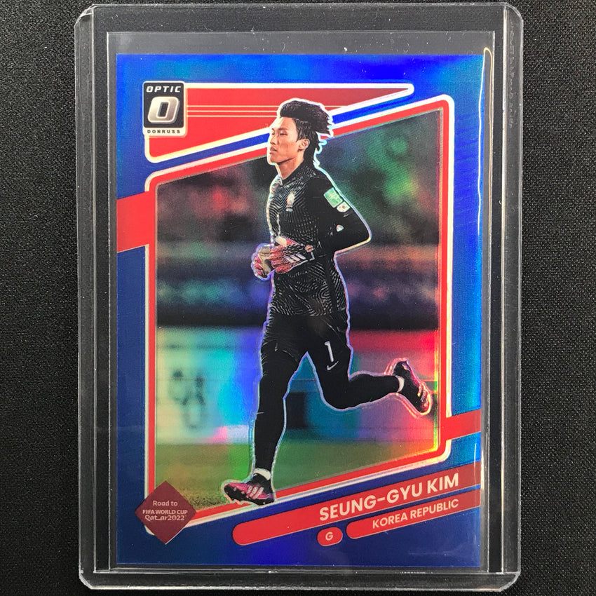 2021-22 Donruss Road To Qatar Seung-gyu Kim Optic Blue 46/99