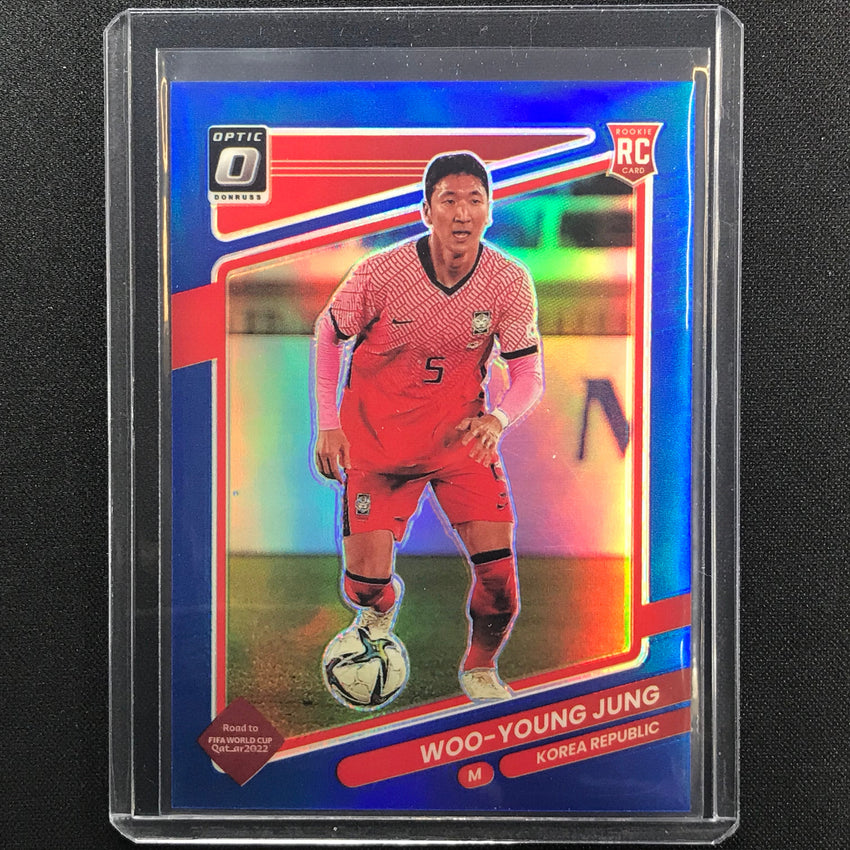 2021-22 Donruss Road To Qatar Woo-young Jung Rookie Optic Blue 76/99