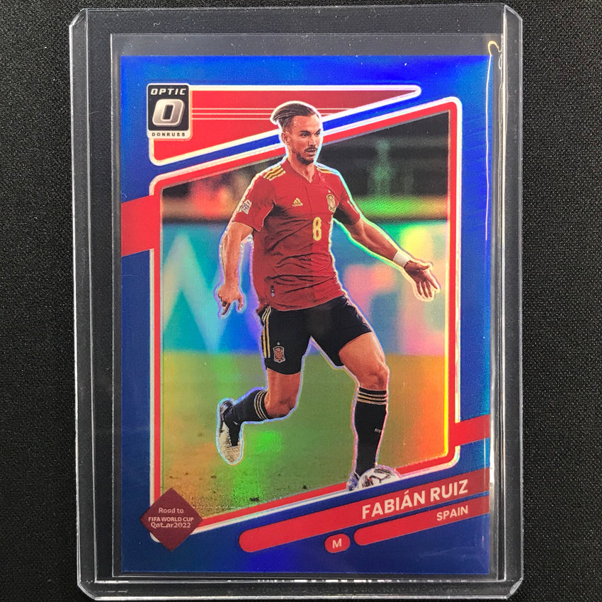 2021-22 Donruss Road to Qatar FABIAN RUIZ Optic Blue 52/99