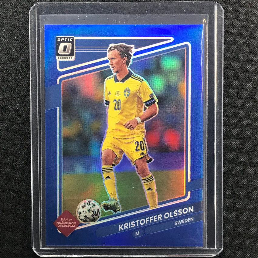 2021-22 Donruss Road To Qatar Kristoffer Olsson Optic Blue 18/99