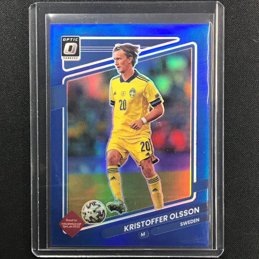2021-22 Donruss Road To Qatar Kristoffer Olsson Optic Blue 23/99