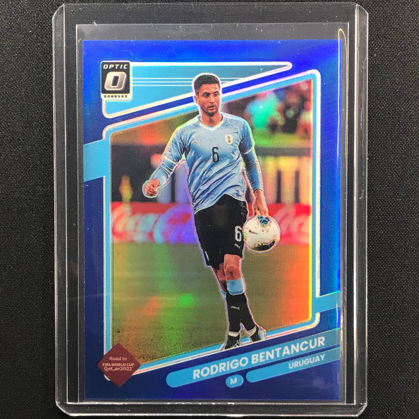 2021-22 Donruss Road To Qatar Rodrigo Bentancur Optic Blue 23/99