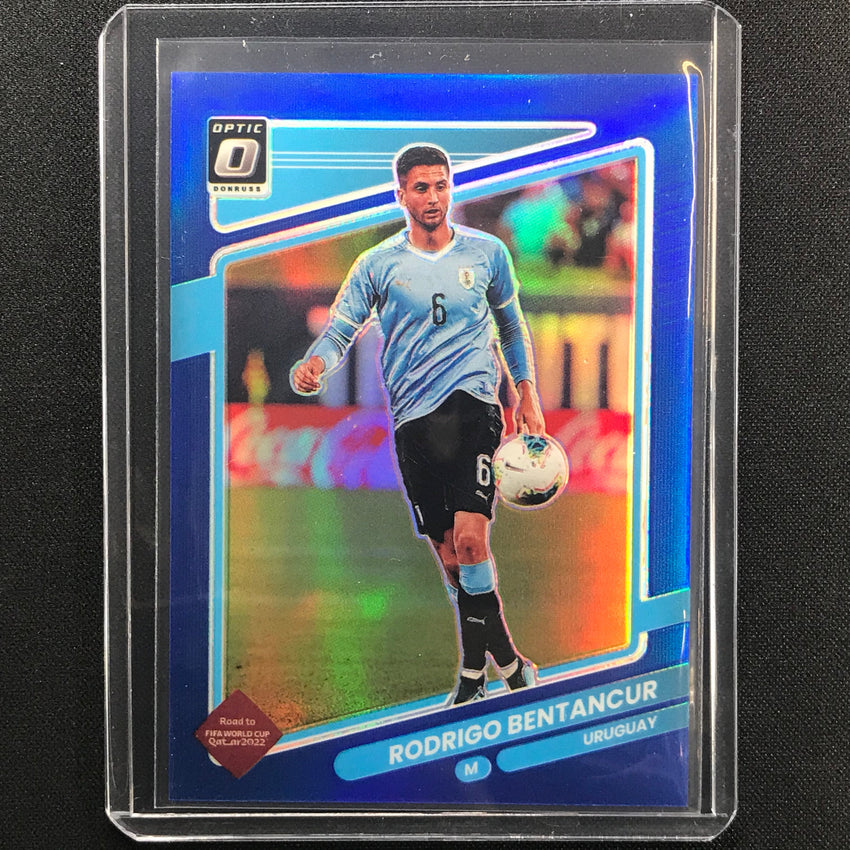 2021-22 Donruss Road To Qatar Rodrigo Bentancur Optic Blue 71/99