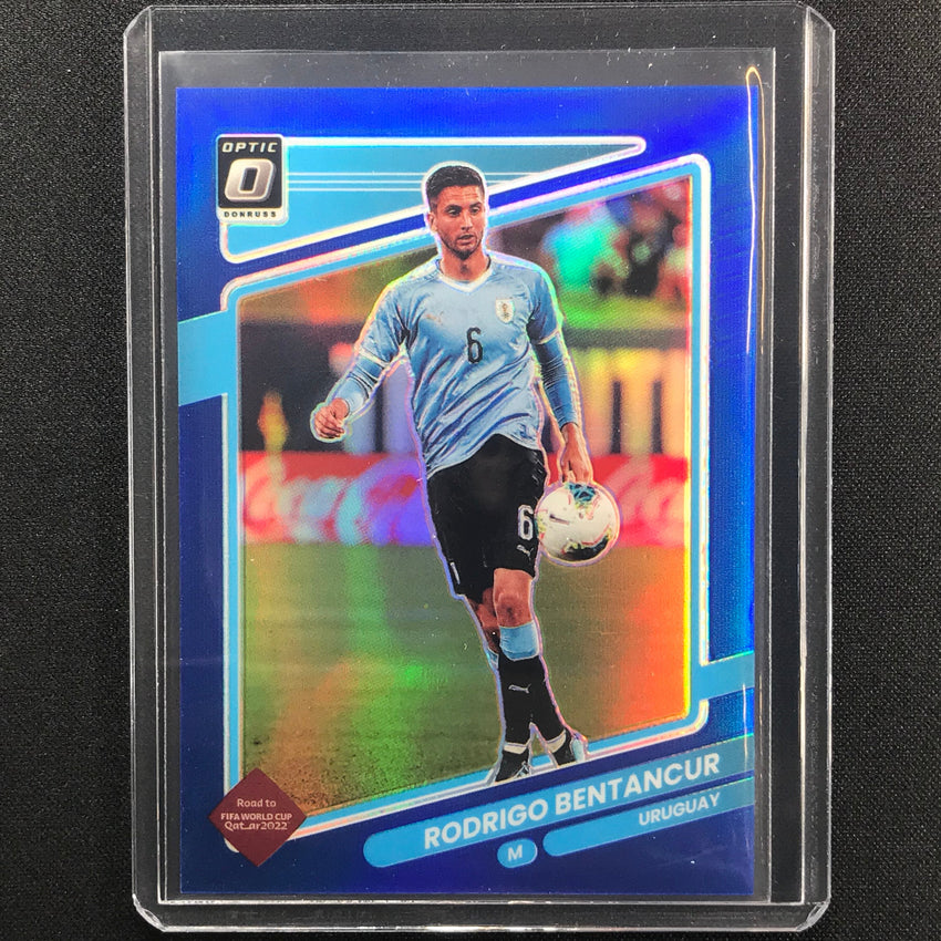 2021-22 Donruss Road To Qatar Rodrigo Bentancur Optic Blue 87/99
